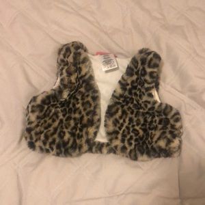 Girls fur vest